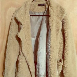Zaful teddy fur coat